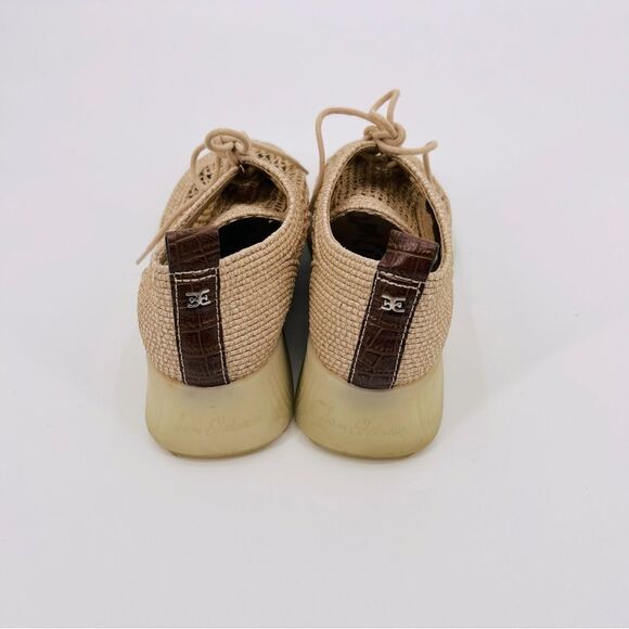 Sam Edelman Sneakers Cream Tan Size 7.5 - Picture 4 of 10
